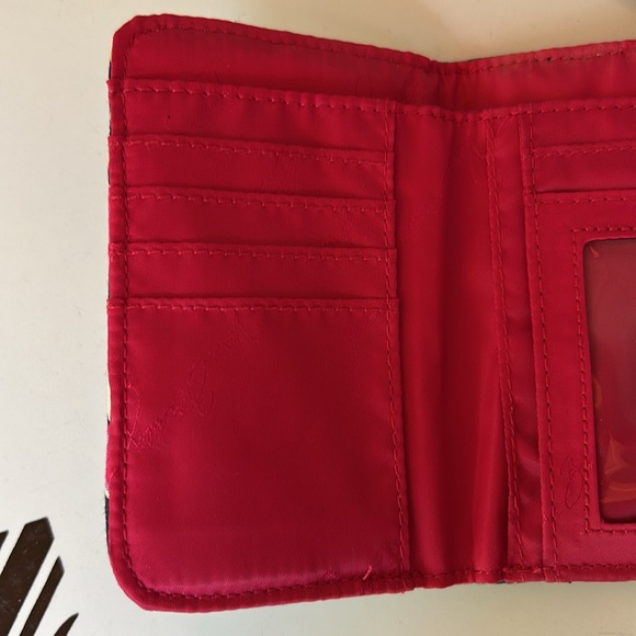 Vera Bradley Foundation for Breast Cancer Floral Euro Wallet with Ribbons - Picture 4 of 5